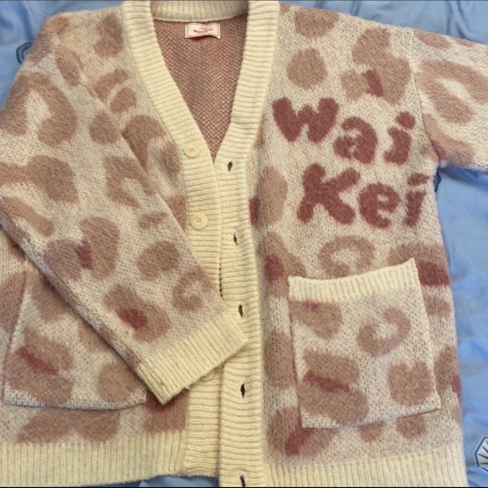 Pink cardigan